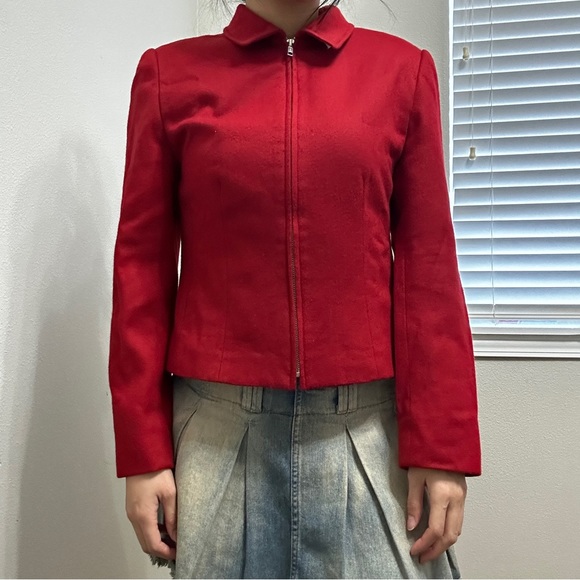 Vintage tailored red jacket - Picture 2 of 4